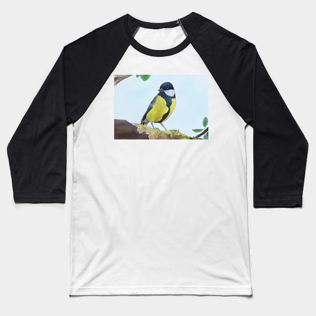 Meise Baseball T-Shirt by Blumchen